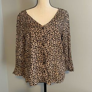 H & M Leopard top